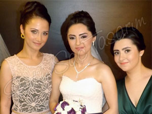 Dağınık topuz gelin başı modeli