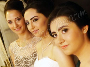 Dağınık topuz gelin başı modeli