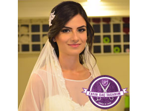 Dağınık topuz gelin başı modeli