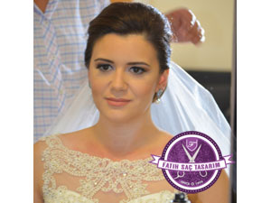 Örgülü gelin başı modeli