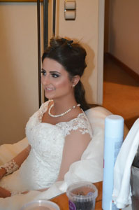 Örgülü gelin başı modeli