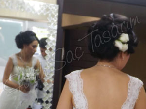 Romantik gelin başı modeli