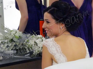 Romantik gelin başı modeli
