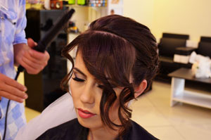 Çiçekli Romantik gelin başı modeli