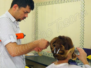 Şapkalı gelin başı modeli