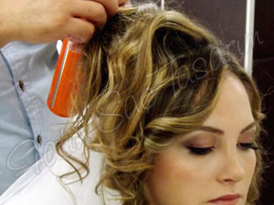 Taşlı ve taçlı gelin başı modeli