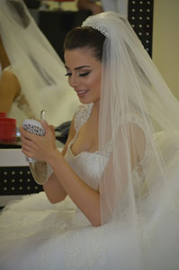Prenses gelin başı modeli