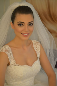 Prenses gelin başı modeli