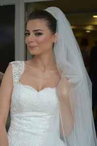 Prenses gelin başı modeli