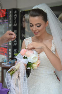 Prenses gelin başı modeli