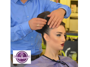 Taşlı ve taçlı gelin başı modeli